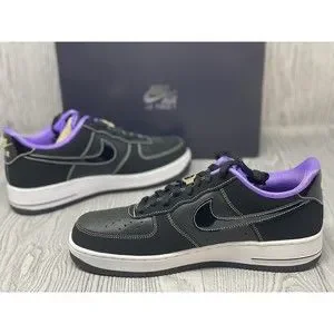 ★人気★ ナイキ Nike Air Force 1 Low black purple Nike Air Force 1 Contrast Stitch HJ4563-001 | SneakerNews.com